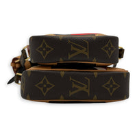 Game On Paname Set Brown Crossbody Bag in Monogram Coated Canvas, Gold hardware