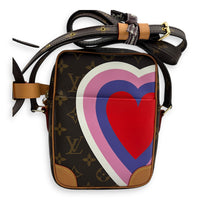 Game On Paname Set Brown Crossbody Bag in Monogram Coated Canvas, Gold hardware