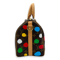 Speedy Bandouliere 25 Brown Top Handle Bag in Monogram Coated Canvas, Gold hardware