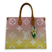 OnTheGo GM Multi-colour Tote Bag in Coated Canvas, Gold hardware