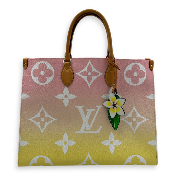 OnTheGo GM Multi-colour Tote Bag in Coated Canvas, Gold hardware