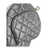 Heart Black Crossbody Bag in Lambskin, Gold hardware