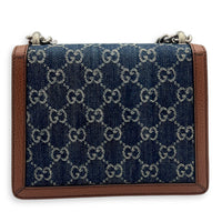 Dionysus Shoulder Bag Blue in Denim, Ruthenium hardware