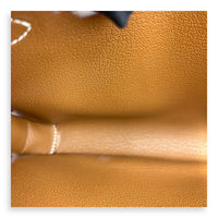 Kelly Brown Clutch in FAUBOURG BARENIA, Palladium hardware