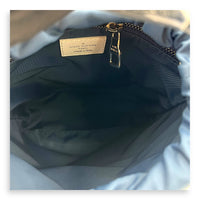 Sac Manin Shoulder Bag Blue in Canvas, Silver hardware