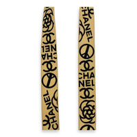Rue Cambon Belt Beige in Canvas, Gold hardware