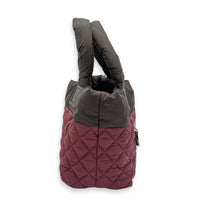Coco Cocoon Tote Bag Black in Nylon, Silver hardware