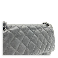 Classic Jumbo Black Shoulder Bag in Calfskin, Black hardware