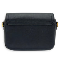 Lock Me Tender Shoulder Bag Black in Calfskin, Gold hardware