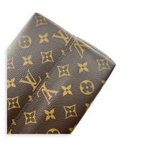 Alma Top Handle Bag B'N'B Brown in Monogram Coated Canvas, Gold hardware