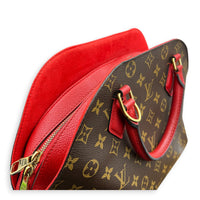 Alma Top Handle Bag B'N'B Brown in Monogram Coated Canvas, Gold hardware