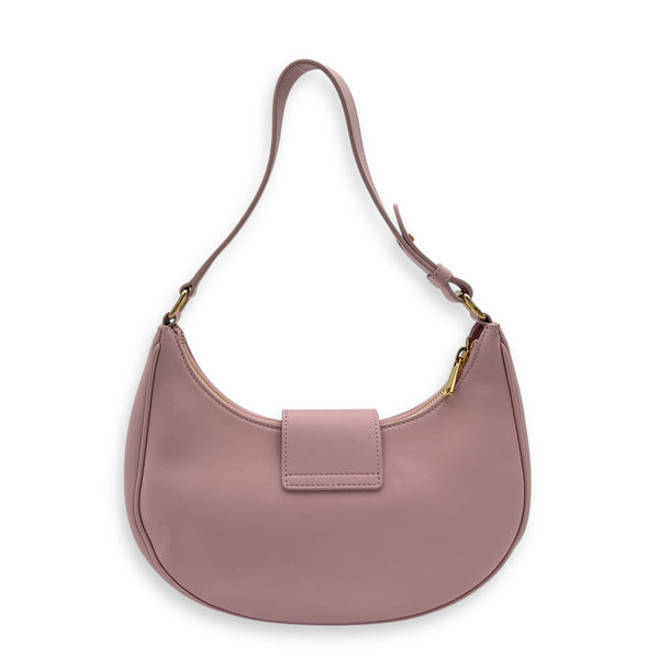 Ava Triomphe Shoulder Bag Pink in Calfskin, Gold hardware