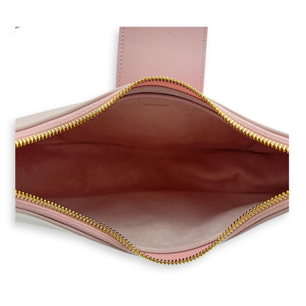 Ava Triomphe Shoulder Bag Pink in Calfskin, Gold hardware