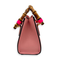 Diana Top Handle Bag Pink in Calfskin, Gold hardware