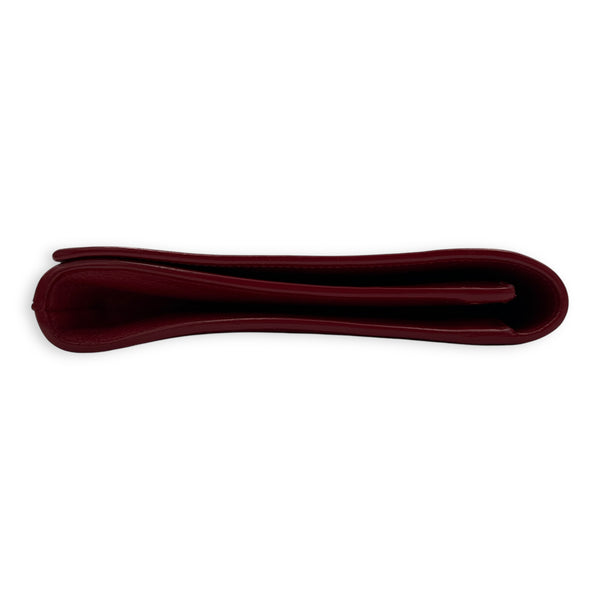 YSL Red Clutch in Calfskin, Gold hardware