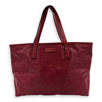 GG Shoulder Bag Red in PVC, Silver hardware