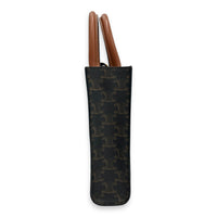 Cabas Brown Tote Bag in Calfskin, Gold hardware