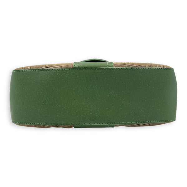 Baguette Shoulder Bag Multi-colour in Canvas, Gold hardware