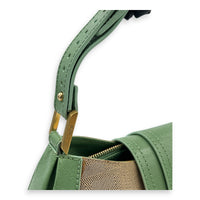 Baguette Shoulder Bag Multi-colour in Canvas, Gold hardware