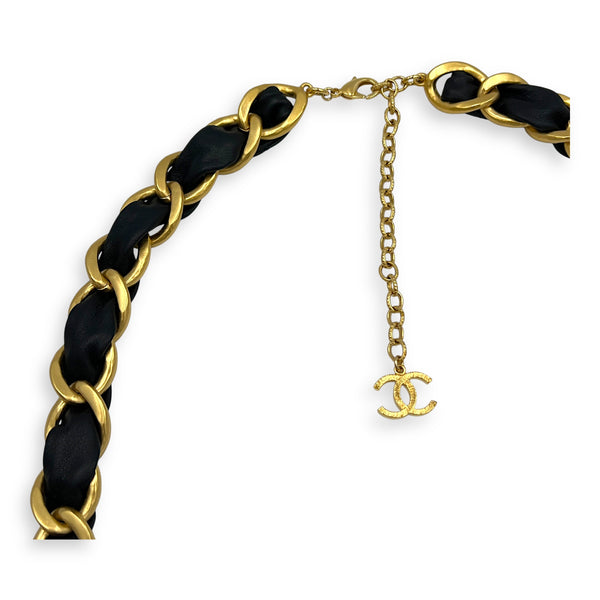Black Belt in Lambskin, Gold hardware
