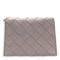 Pink Card Holder in Lambskin, Silver hardware