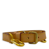 NA strap Beige in Calfskin, Gold hardware