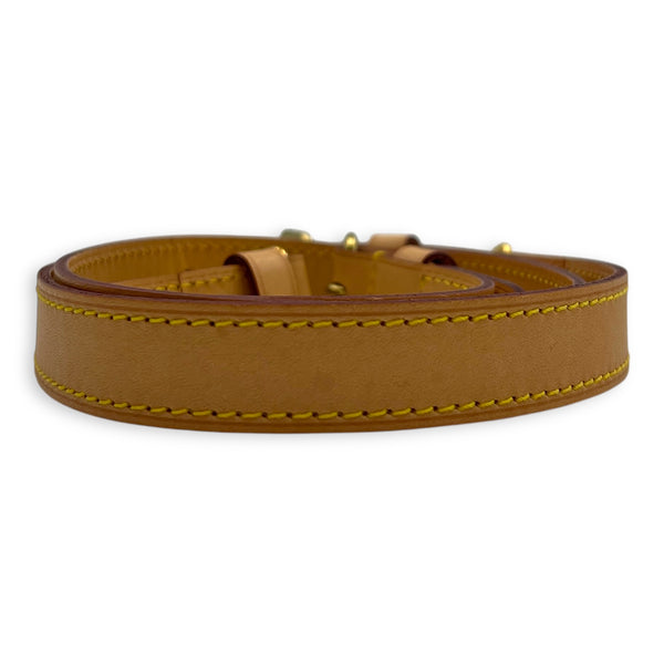 NA strap Beige in Calfskin, Gold hardware