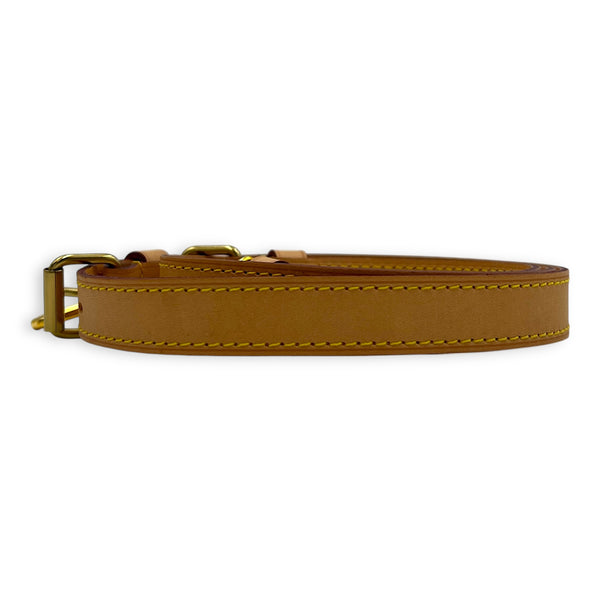 NA strap Beige in Calfskin, Gold hardware