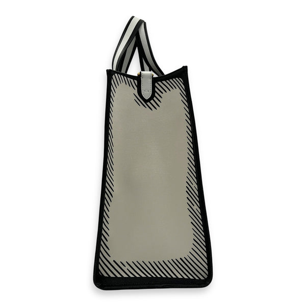 Logo Tote Bag Multi-colour in Calfskin, Gold hardware