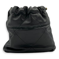 22 Tote Crossbody Bag Grey in Lambskin, Gold hardware