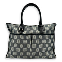 Anagram Top Handle Bag Silver in Canvas, Silver hardware