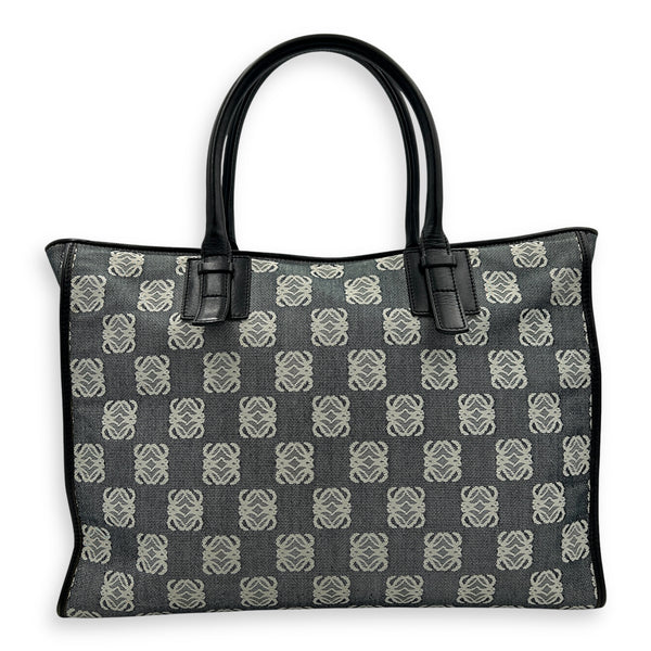 Anagram Top Handle Bag Silver in Canvas, Silver hardware