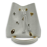 NeoNoe MM Love Lock Bucket Bag in Epi Leather, Mixed hardware
