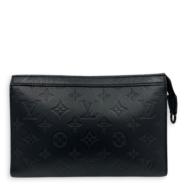 Gaston Wearable Wallet Black Crossbody Bag in Monogram Empreinte Leather, Black hardware