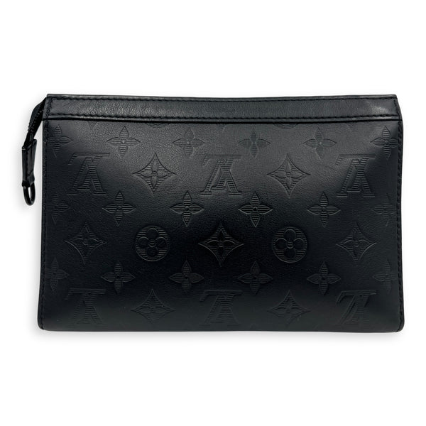 Gaston Wearable Wallet Black Crossbody Bag in Monogram Empreinte Leather, Black hardware