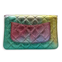 2.55 Wallet On Chain Multi-colour in Calfskin, Gold hardware