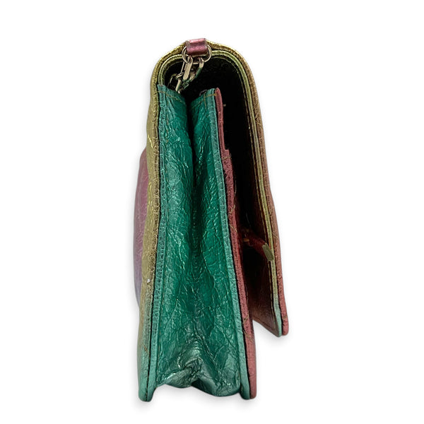 2.55 Wallet On Chain Multi-colour in Calfskin, Gold hardware