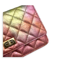 2.55 Wallet On Chain Multi-colour in Calfskin, Gold hardware
