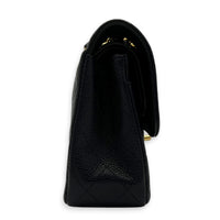 Classic Shoulder Bag Small Black in Caviar Leather, Gold hardware