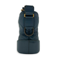 Gabrielle Shoulder Bag Blue in Calfskin, Mixed hardware