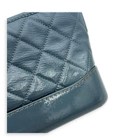 Gabrielle Shoulder Bag Blue in Calfskin, Mixed hardware