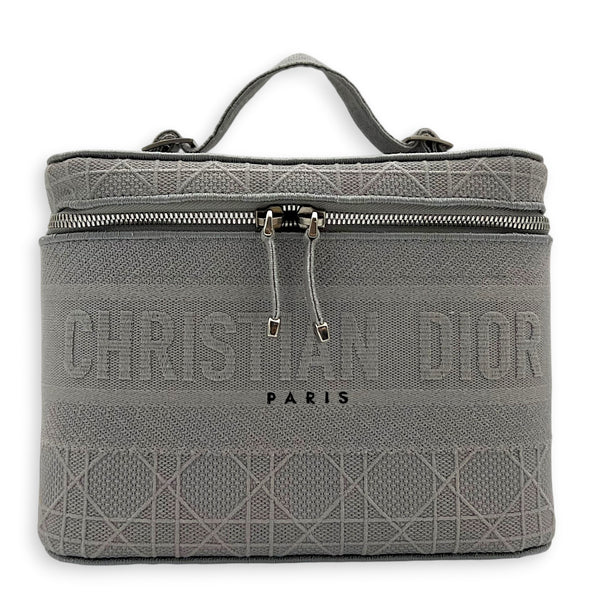 D-Lite Vanity Bag Grey in Canvas, Silver hardware