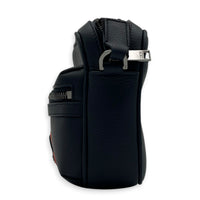 Rider Shoulder Bag Mini Blue in Calfskin, Gunmetal hardware