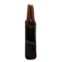 Cabas Top Handle Bag Vertical Multi-colour in Coated Canvas, Gold hardware