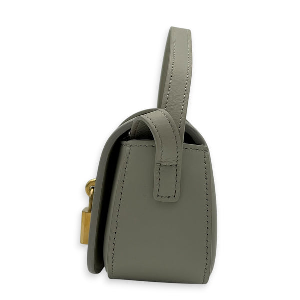 Tabou Shoulder Bag White in Calfskin, Gold hardware