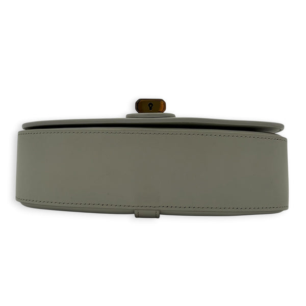 Tabou Shoulder Bag White in Calfskin, Gold hardware