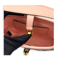 Jackie 1961 Mini Limited Edition Pink/Blue Crossbody Bag in Denim, Gold hardware