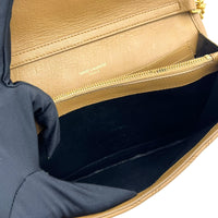 Becky Shoulder Bag Beige in Lambskin, Gold hardware