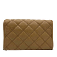 Becky Shoulder Bag Beige in Lambskin, Gold hardware