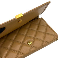 Becky Shoulder Bag Beige in Lambskin, Gold hardware